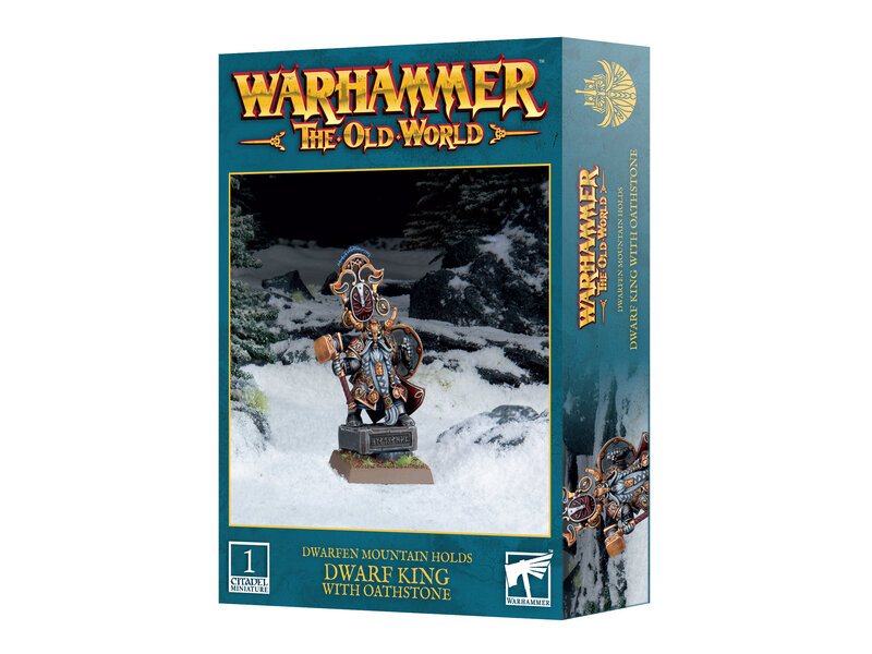 Games Workshop Dwarfen Mountain Holds Dwarf King With Oathstone