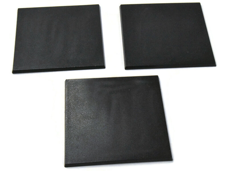 3 * 100mm x 100mm rectangle Base