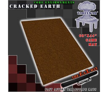 F.A.T. MATS - Core Envrnmnt Cracked Earth 60 Inches X44 Inches