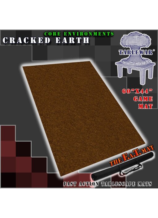 F.A.T. MATS - Core Envrnmnt Cracked Earth 60 Inches X 44 Inches