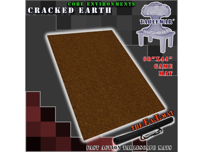 F.A.T. MATS - Core Envrnmnt Cracked Earth 60 Inches X 44 Inches