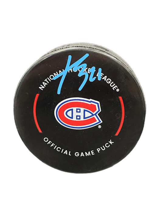 Kaiden Guhle Autographed Puck - Official