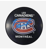 Joshua Roy Autographed Puck - Les Canadiens de Montréal