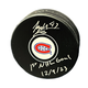 Jayden Struble Autographed & Inscribed Puck - Logo