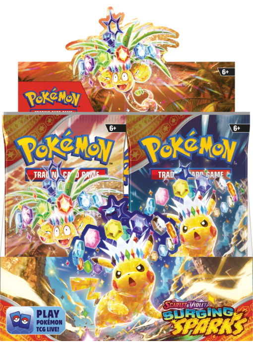 Pokémon TCG SV8 Surging Sparks Booster Display