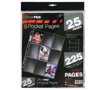 Ultra Pro Page 9 Pockets Pro Silver Series X 25