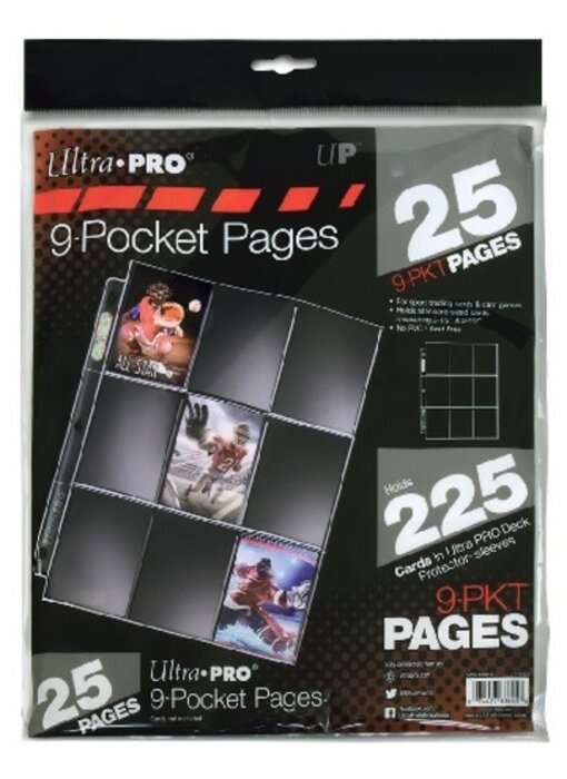 Ultra Pro Page 9 Pockets Pro Silver Series X 25