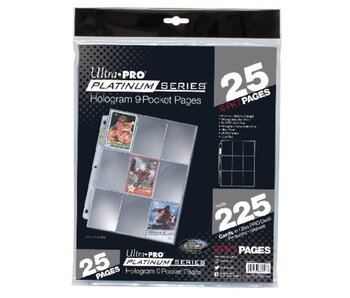 Ultra Pro Page 9 Pockets Pro Platinum Series 25Ct