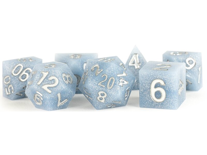 Silicone 7 Dice Set Rubber Glacial Debris 16mm