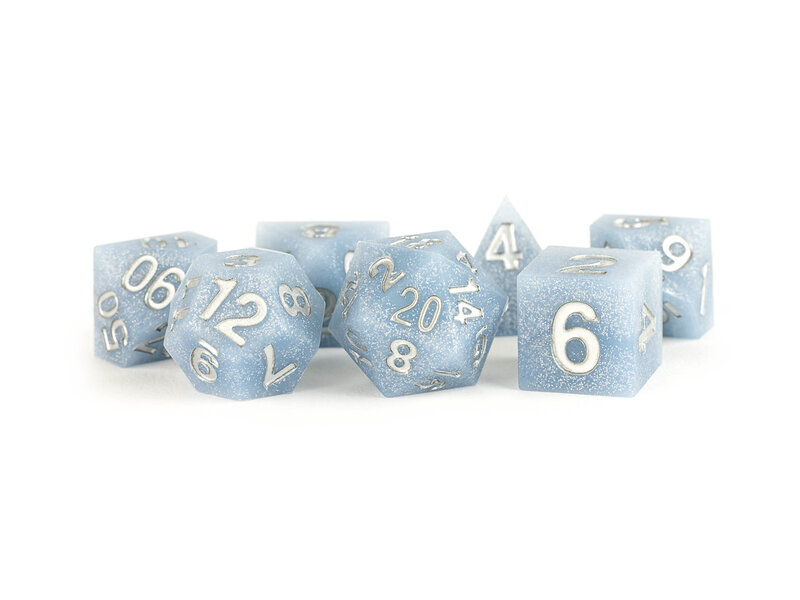 Silicone 7 Dice Set Rubber Glacial Debris 16mm