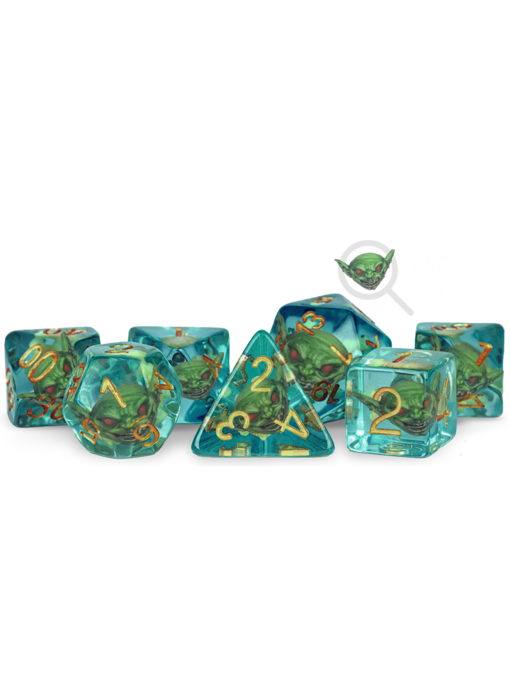 Pathfinder 7 Dice Set Goblin Inclusion