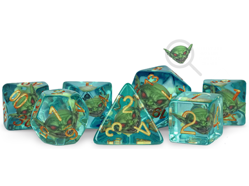 Pathfinder 7 Dice Set Goblin Inclusion
