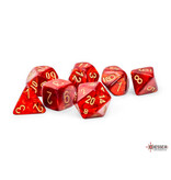 Chessex Mega-hedral Scarab 7-Die Set Scarlet / Gold Chessex Dice (CHX22414)