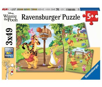 Pooh Sports Day 3 x 49 pc Puzzle