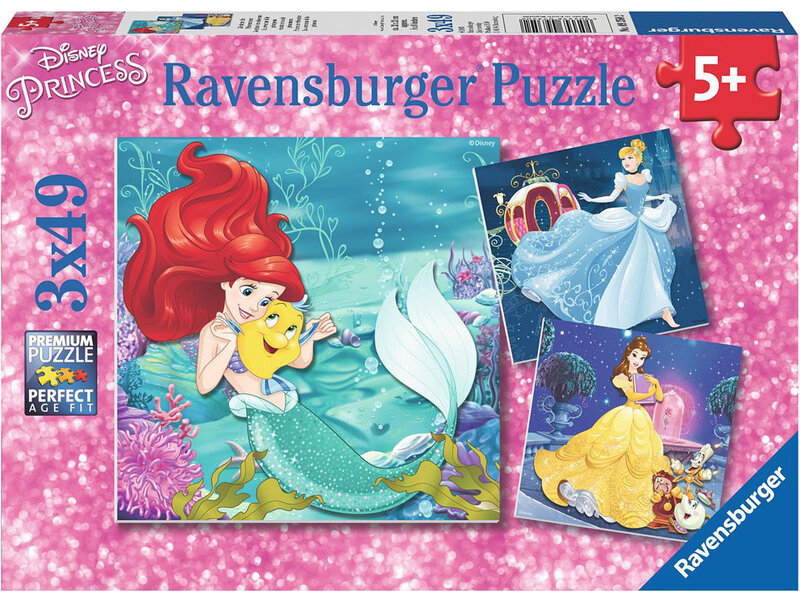 Ravensburger Princesses Adventure 3 x 49 pc Puzzle