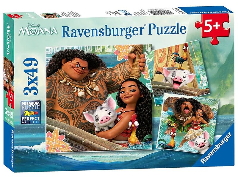 Ravensburger Born to Voyage  3 x 49 pc Puzzle