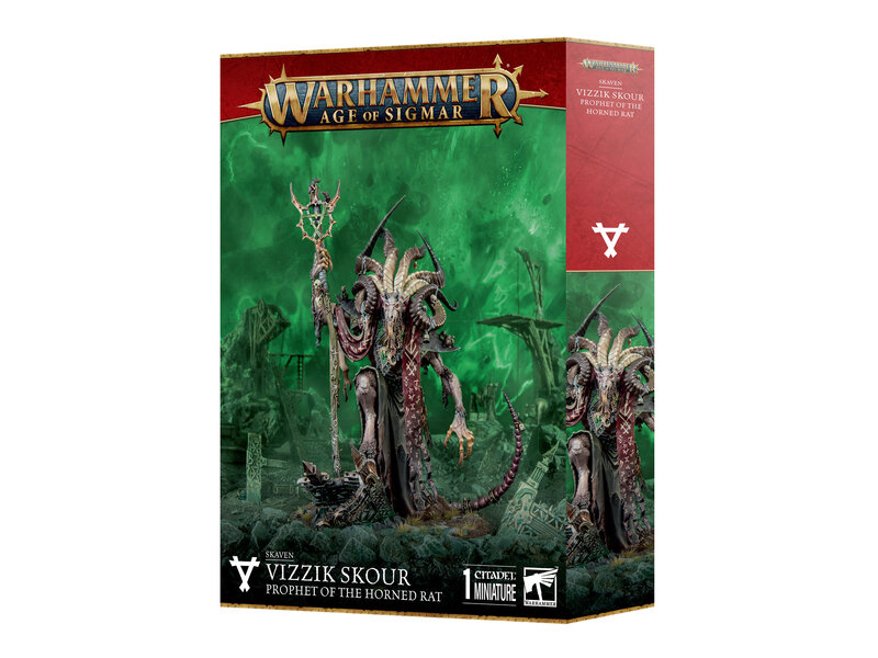 Games Workshop Skaven Vizzik Skour Prophet Horned Rat