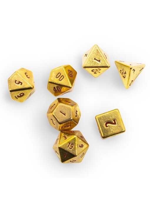 Ultra Pro Dice Heavy Metal D&D 7-Die Set 50 Th Anniversary