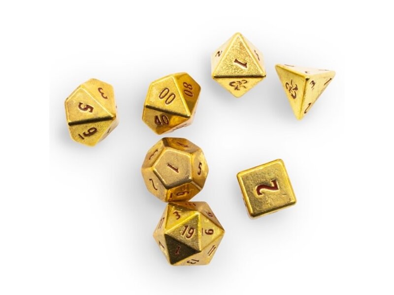 Ultra-Pro Ultra Pro Dice Heavy Metal D&D 7-Die Set 50 Th Anniversary