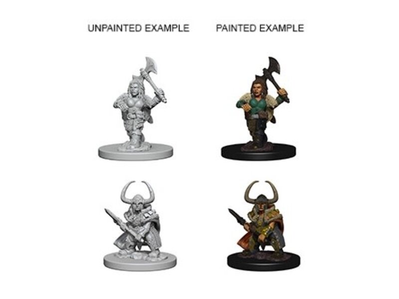 Wizkids D&D Unpainted Minis Wv4 Dwarf Female Barbarian