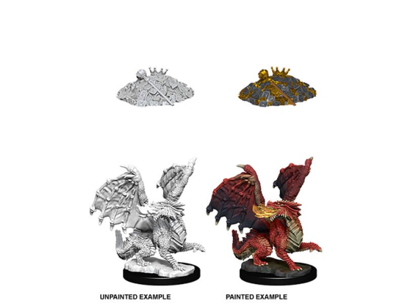 Wizkids D&D Unpainted Minis Wv10 Red Dragon Wyrmling