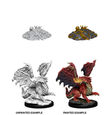Wizkids D&D Unpainted Minis Wv10 Red Dragon Wyrmling