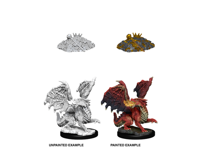 Wizkids D&D Unpainted Minis Wv10 Red Dragon Wyrmling
