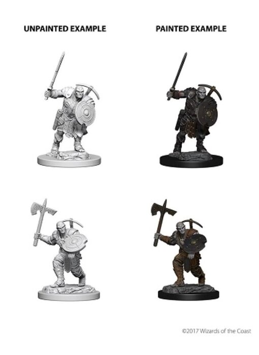 D&D Unpainted Minis Wv4 Earth Genasi Male Fighter