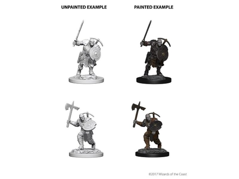 Wizkids D&D Unpainted Minis Wv4 Earth Genasi Male Fighter