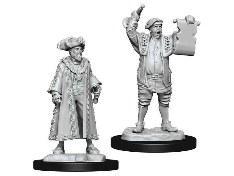 Wizkids Wizkids Unpainted Minis Wv10 Mayor And Town Crier