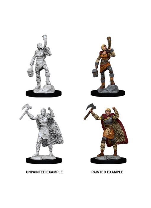 D&D Unpainted Minis Wv12 Female Human Barbarian