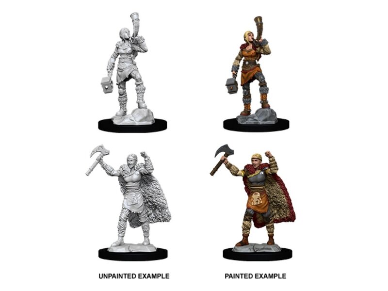 Wizkids D&D Unpainted Minis Wv12 Female Human Barbarian