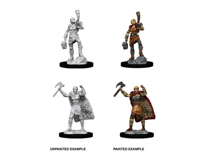 Wizkids D&D Unpainted Minis Wv12 Female Human Barbarian
