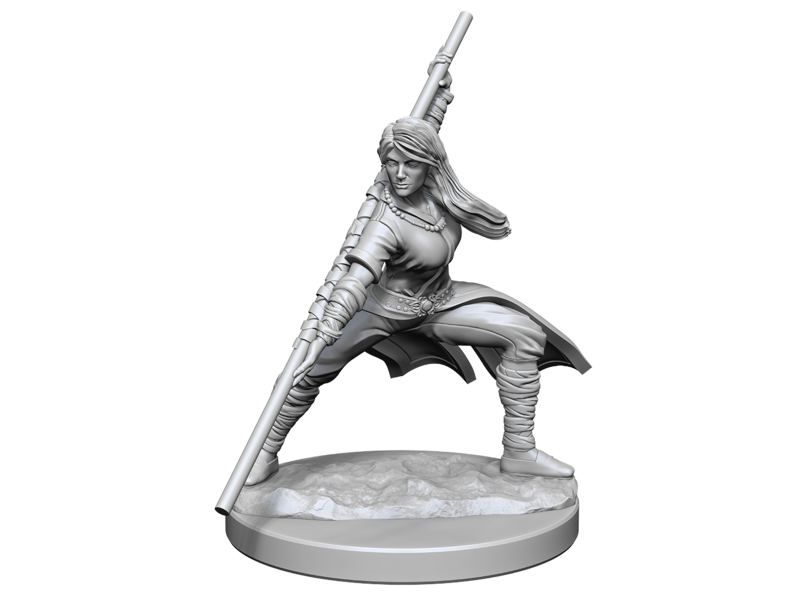Wizkids D&D Unpainted Minis Wv14 Human Monk Female