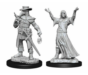 Wizkids Unpainted Minis Wv15 Plague Doctor/Cultist