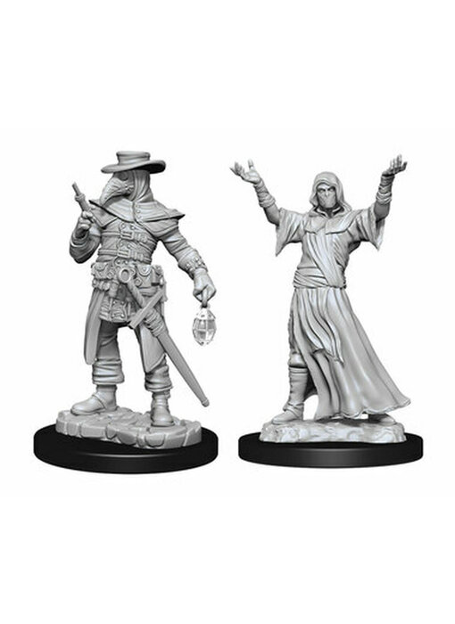 Wizkids Unpainted Minis Wv15 Plague Doctor/Cultist