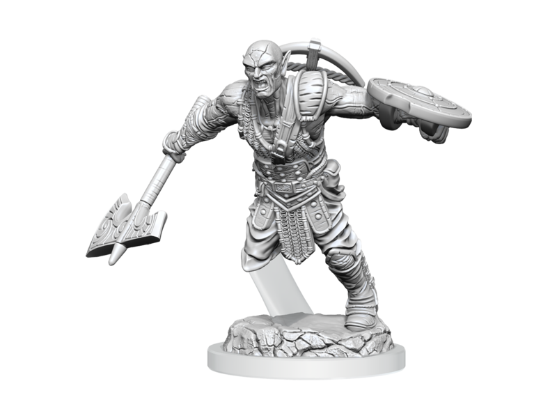 Wizkids D&d Unpainted Minis Wv20 Earth Genasi Fighter