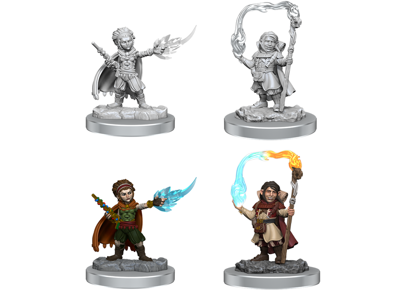 Wizkids D&d Unpainted Minis Wv20 Halfling Wizards