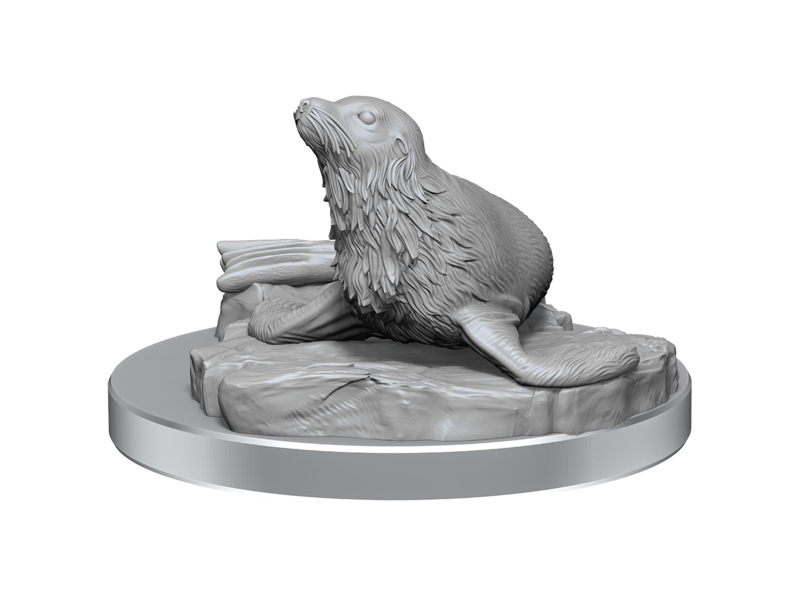 Wizkids D&d Unpainted Minis Wv20 Locathah And Seal