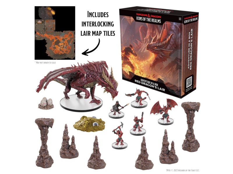 Wizkids D&d Icons Adventure In A Box Red Dragons Lair