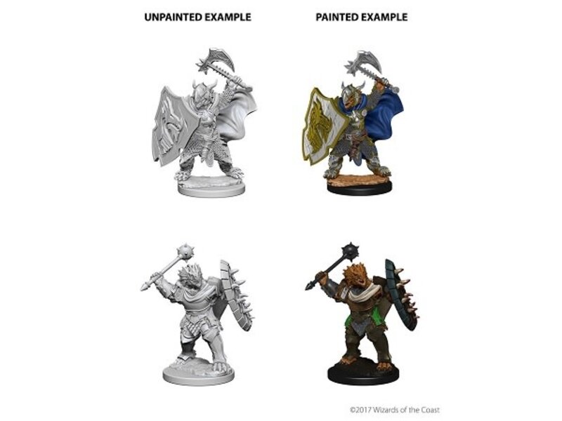 Wizkids D&D Unpainted Minis Wv4 Dragonborn Male Paladin