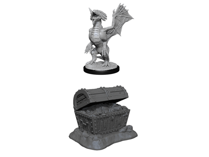 Wizkids D&D Unpainted Minis Wv13 Bronze Dragon Wyrmling