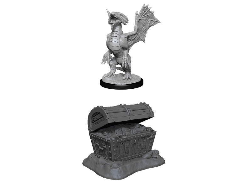 Wizkids D&D Unpainted Minis Wv13 Bronze Dragon Wyrmling