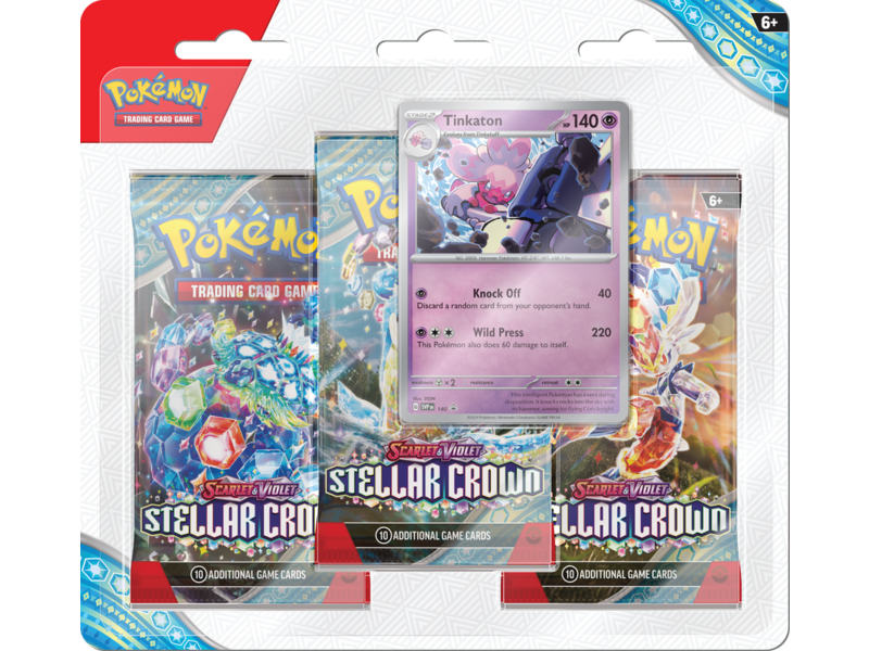 Pokémon Trading cards Pokémon TCG SV7 Stellar Crown 3 Pack Blister