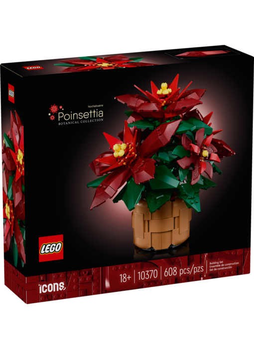 LEGO Icons Poinsettia Plant Decor (10370)