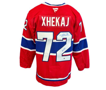 Arber Xhekaj Autographed & Inscribed Fanatics Premium Jersey