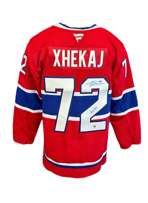 Arber Xhekaj Autographed & Inscribed Fanatics Premium Jersey