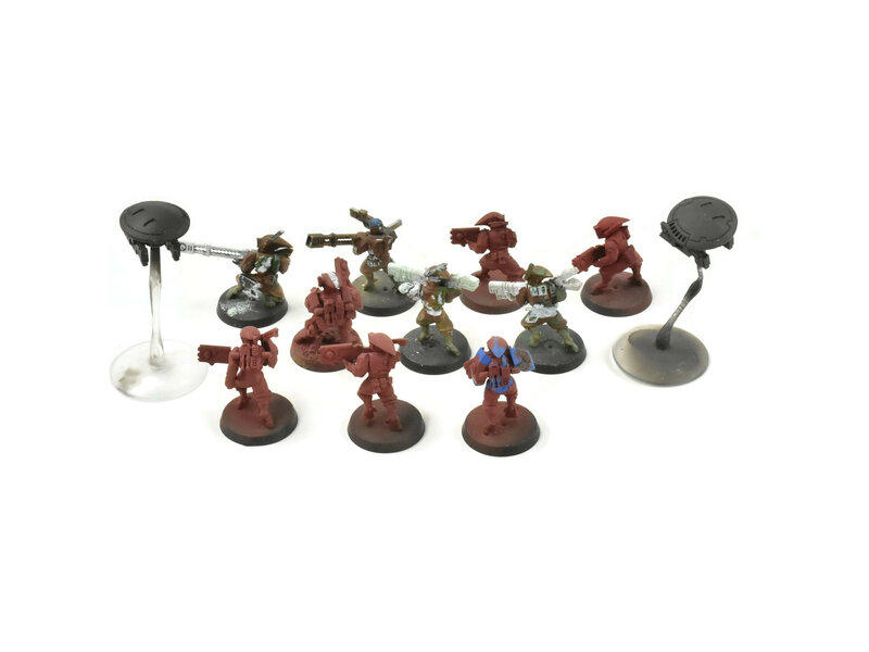 Games Workshop TAU EMPIRE 10 Fire Warriors With Drones #2 Warhammer 40K