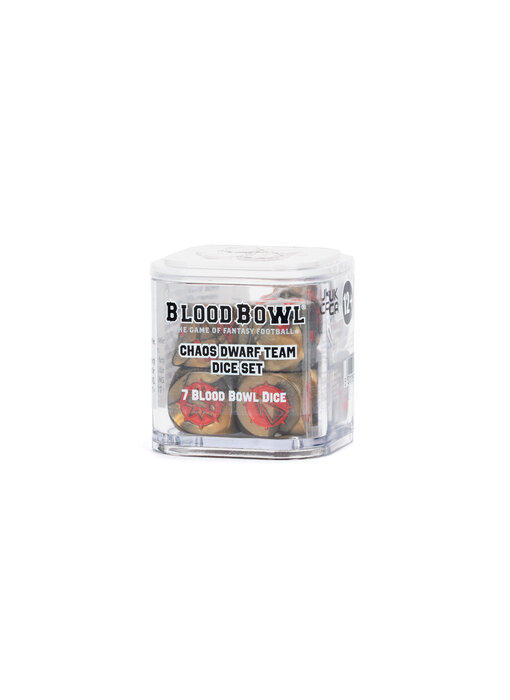 Blood Bowl Chaos Dwarf Team Dice