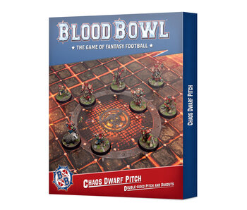 Blood Bowl Chaos Dwarf Team Pitch & Dugouts